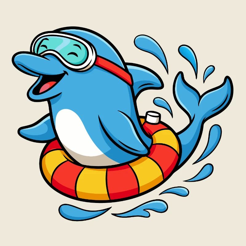 Divertissements de baignade de dauphins