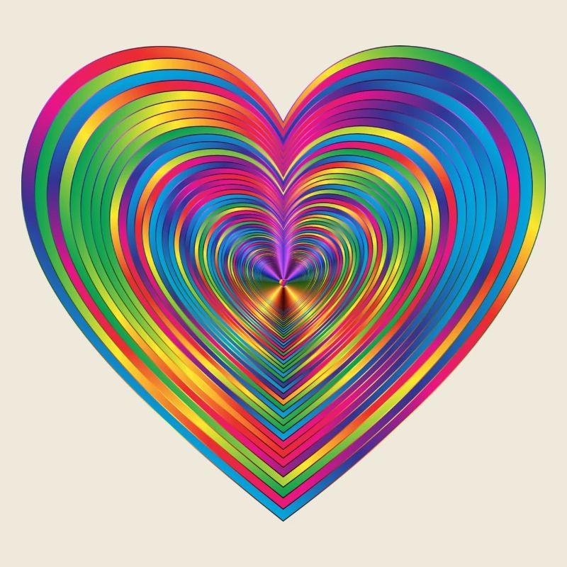 Regenbogen herz