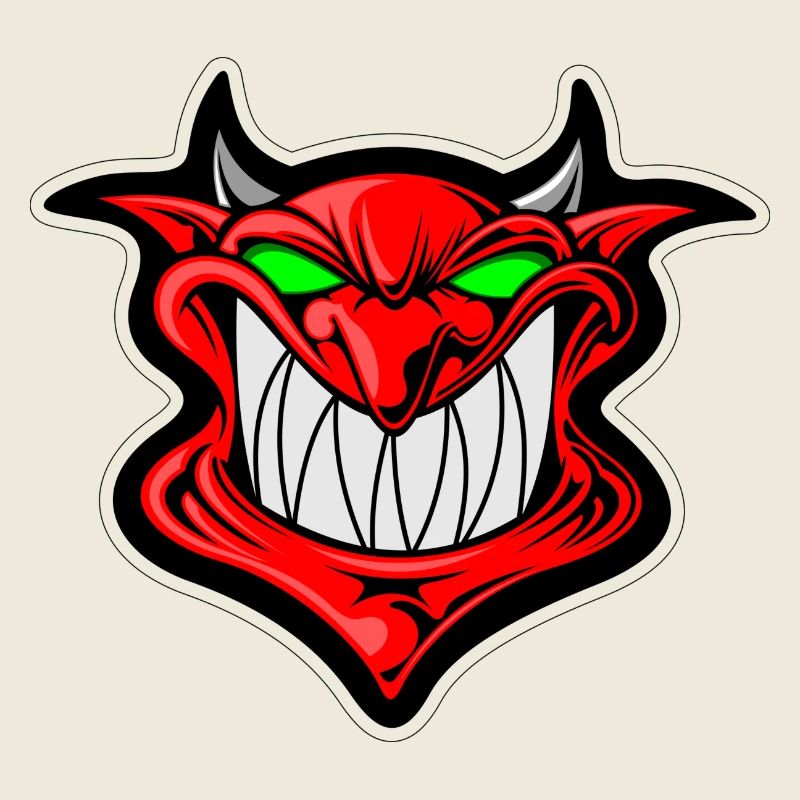 Teufel Teuflisch Dämon Demon Dämonisch Icon Kopf