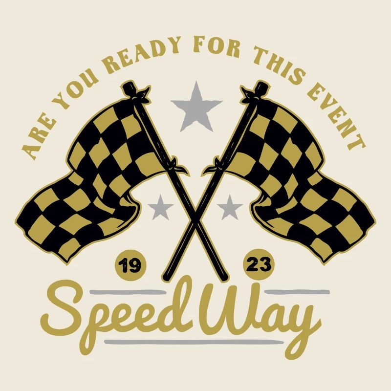 Cadeau de but de départ de drapeaux de course automobile