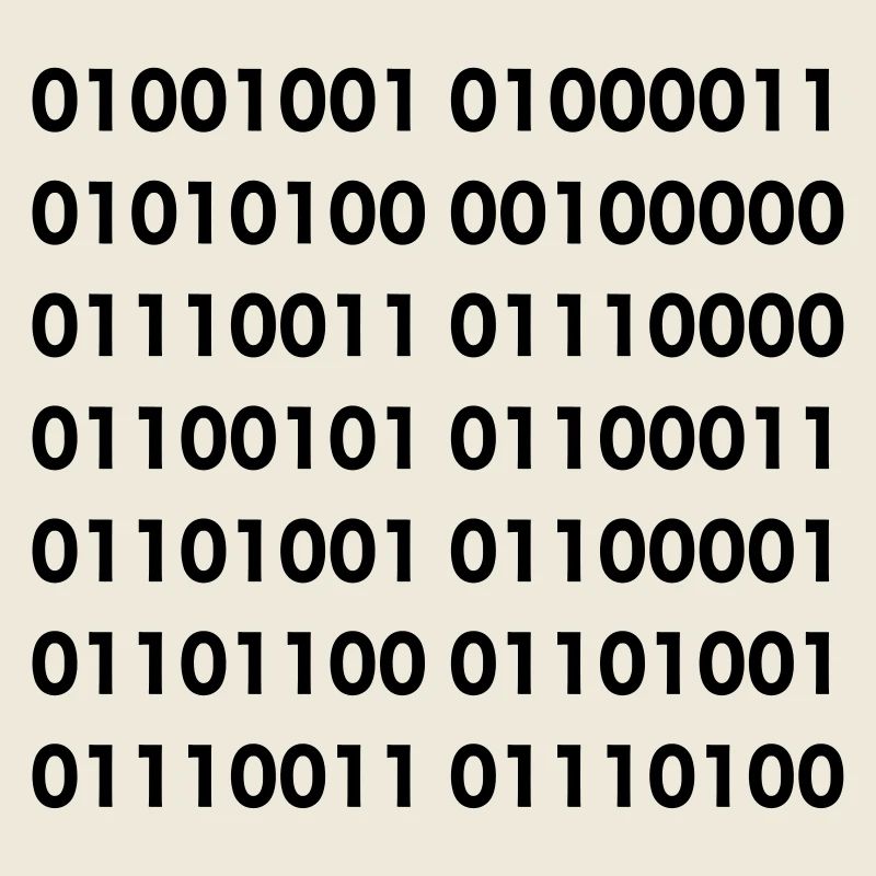 ICT specialist in binary. Software humor shirt #
