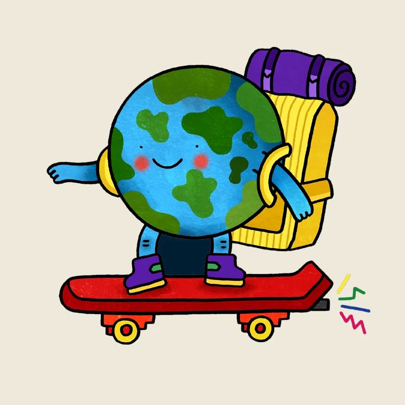 Skater Earth Backpack