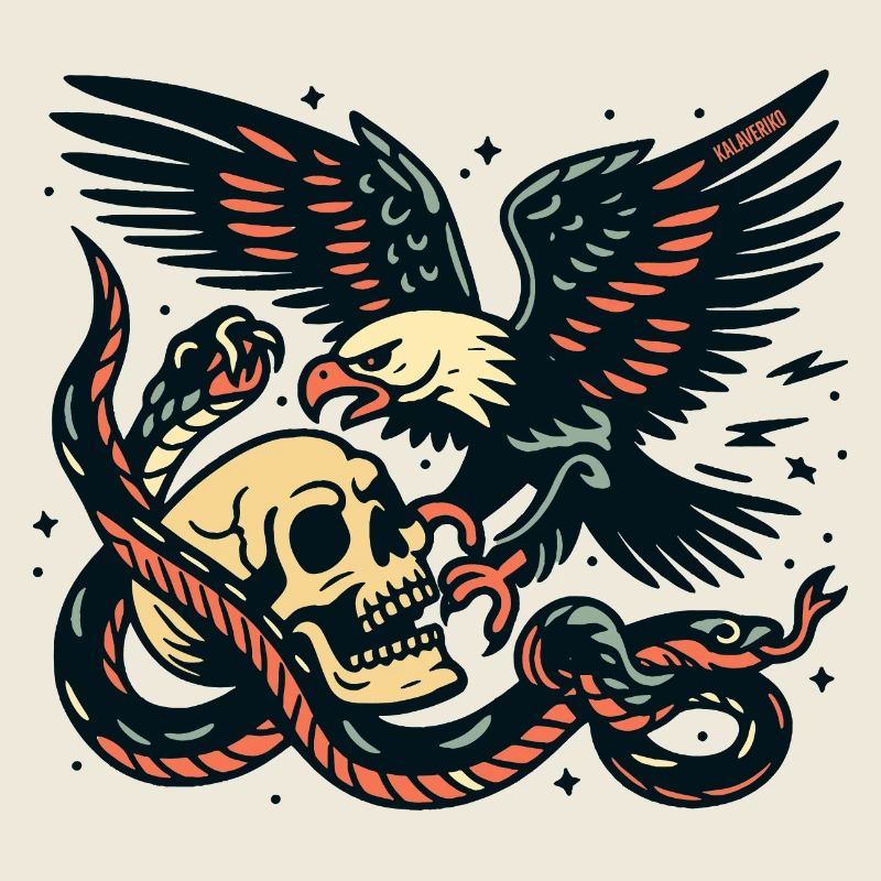 Eagle with snake