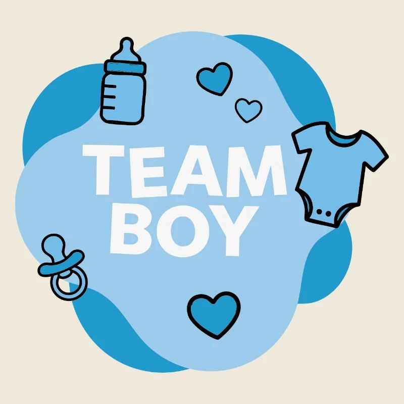 Conception de la douche de bébé de l’équipe Boy