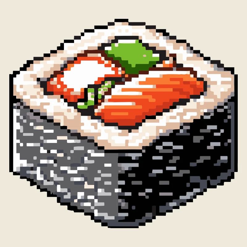 Pixel Sushi Bento Art