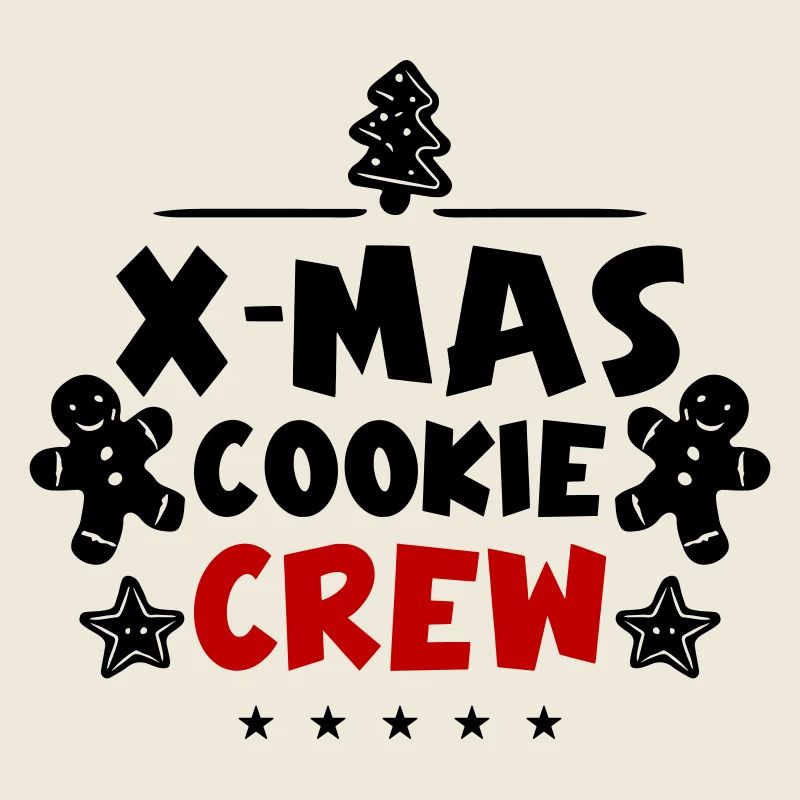 Équipe de cuisson des biscuits de Noël