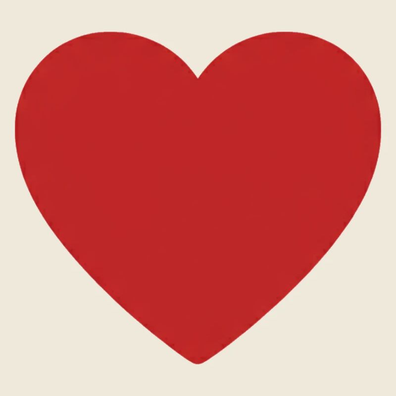 Rotes Herz Symbol Druck