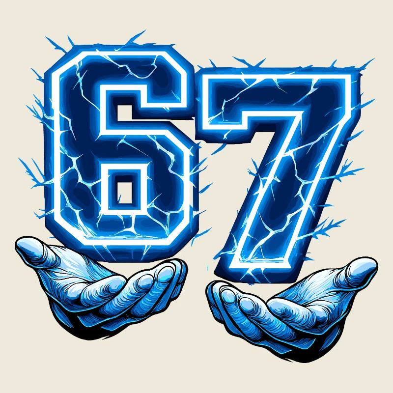 67 Six Seven Meme Gen Alpha Drôle