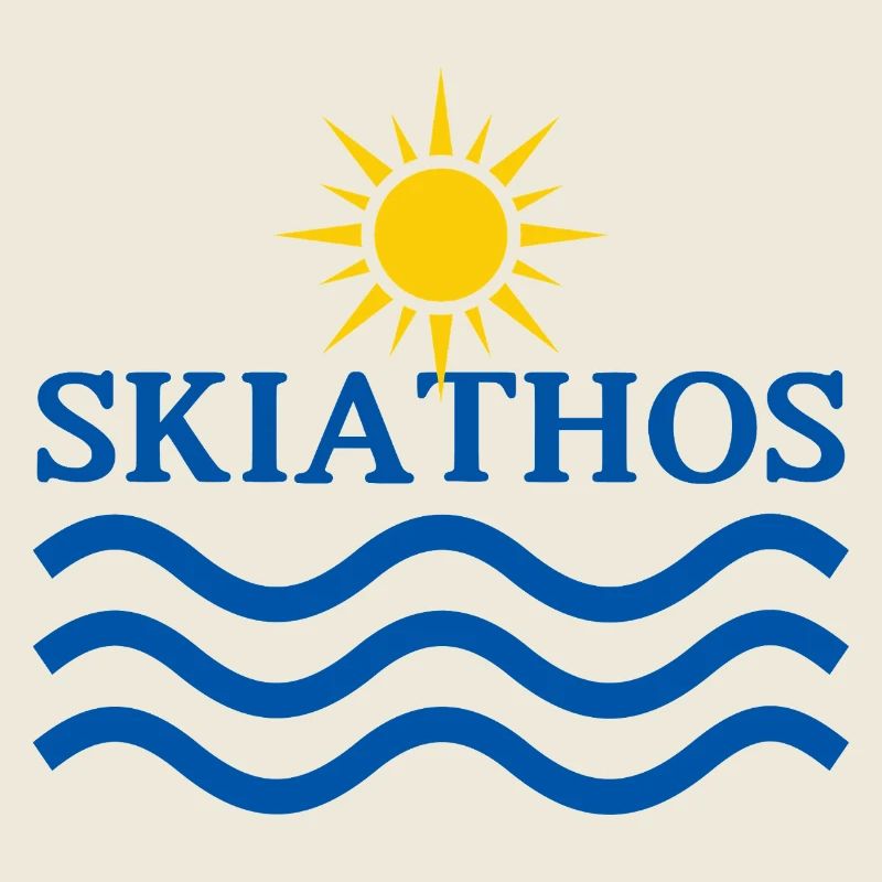 Sonnen- und Meeresemblem von Skiathos