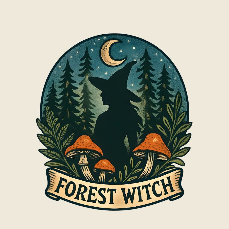 Sorcière de la Forêt au clair de lune