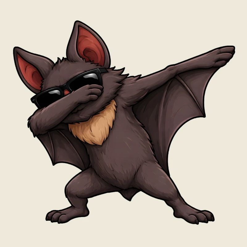 Dabbing Fledermaus