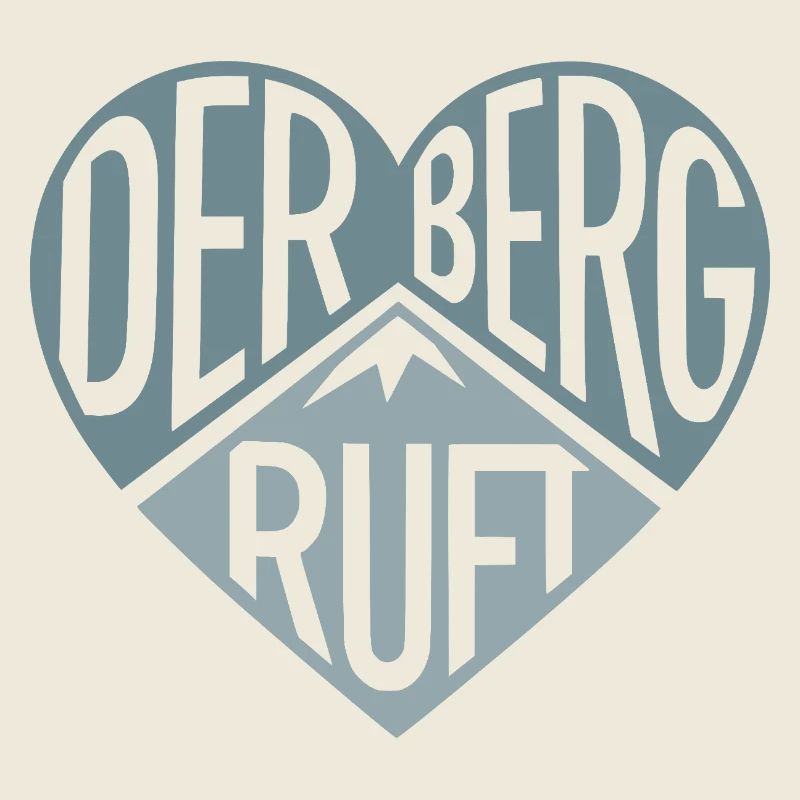 Der Berg ruft - Herzdesign