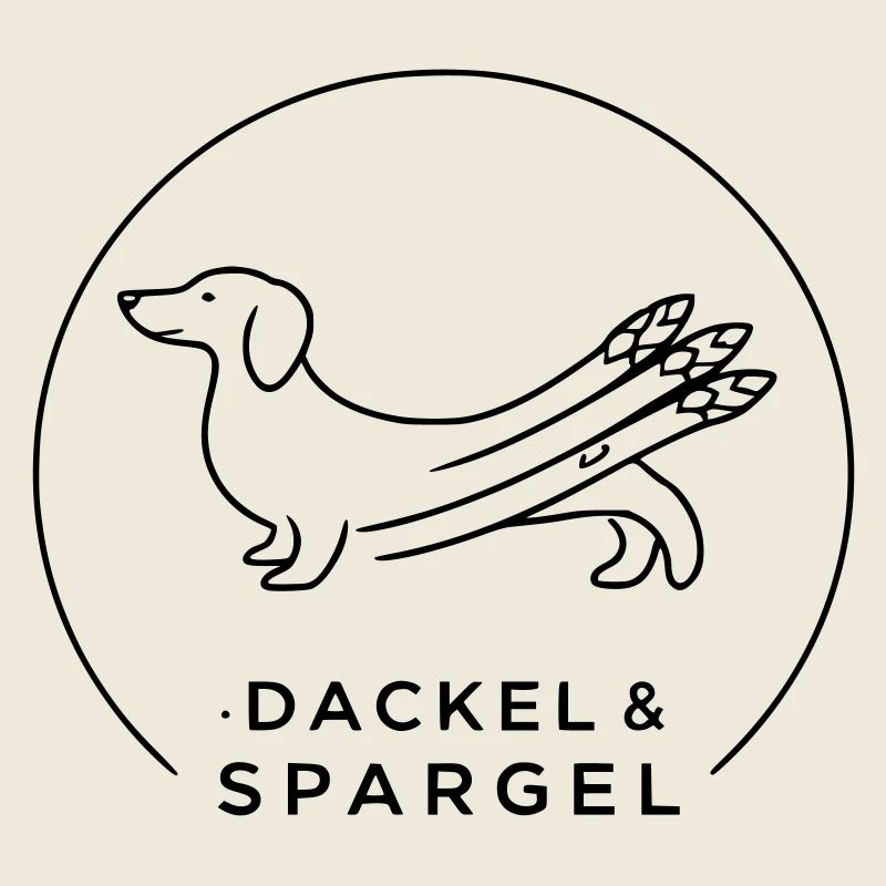 dackel und spargel