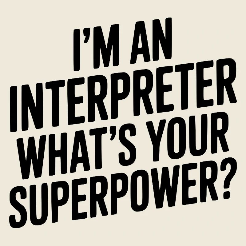 Je suis interprète. Quel est ton super-pouvoir ?