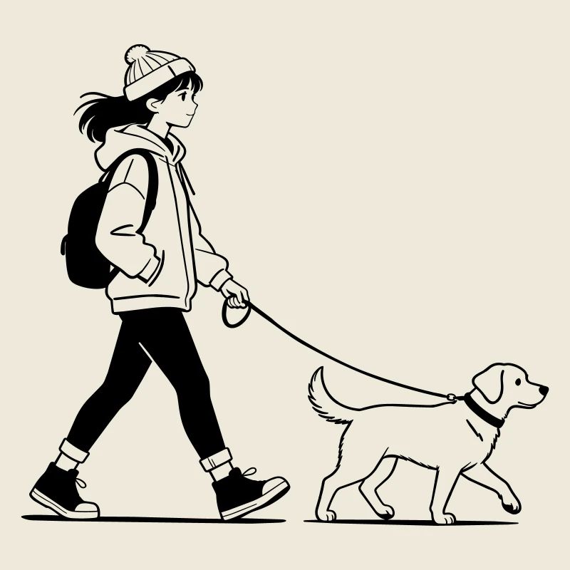Gassi gehen mit dem Hund