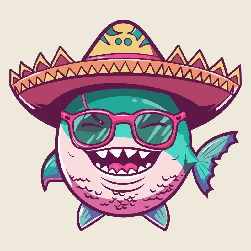 Piranha Fish Sombrero