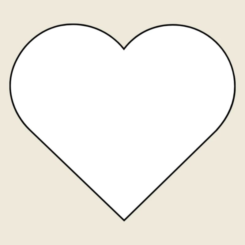 Modèle de conception de cadre en forme de cœur