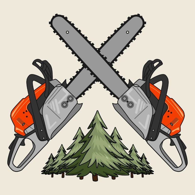 Chainsaw Cross Forest