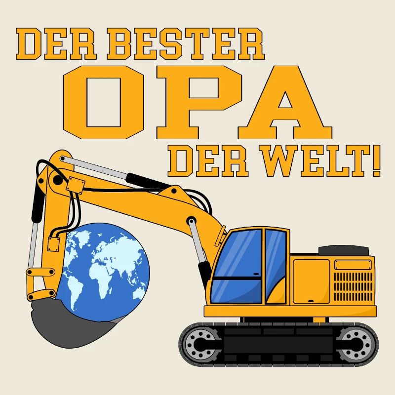 Bagger der beste Opa der Welt