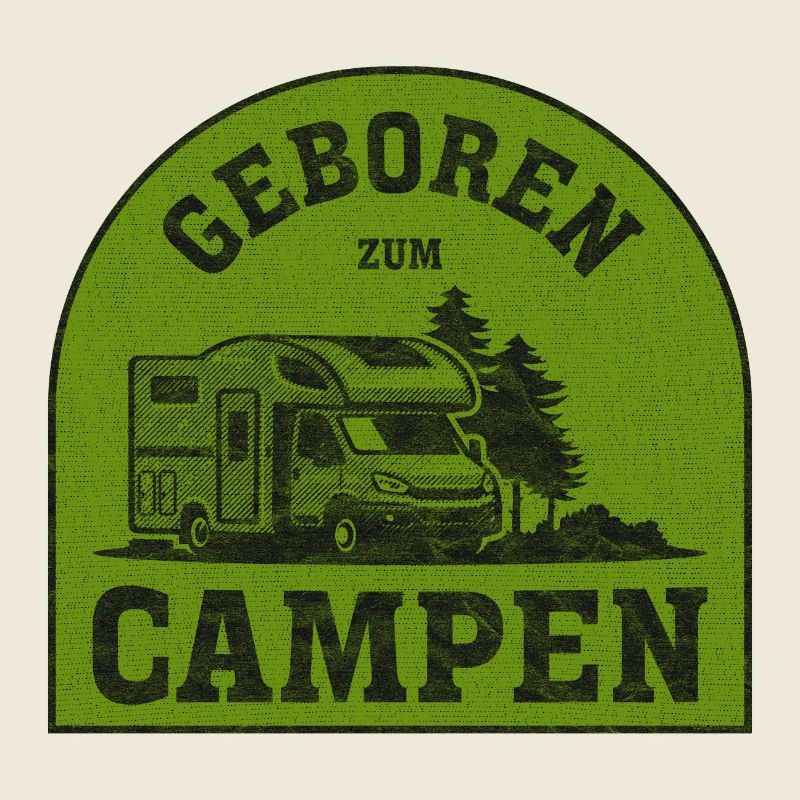 Geboren Zum Campen Patch