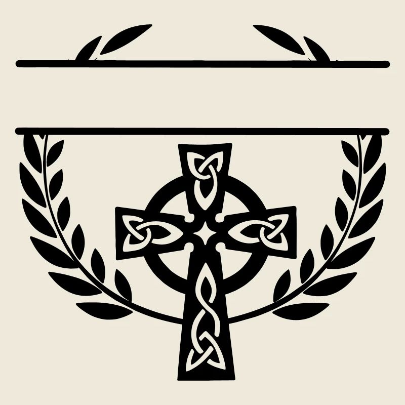 Monogramme croisé celtique
