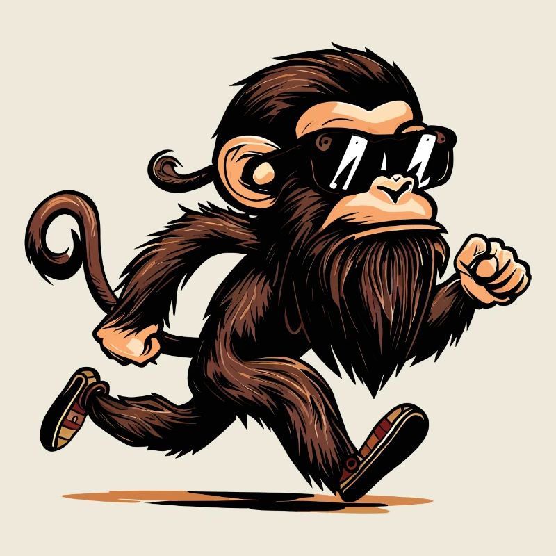 Singe en cours d’exécution
