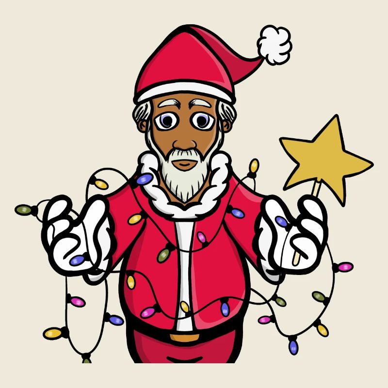 Ein strahlender Weihnachtsmann