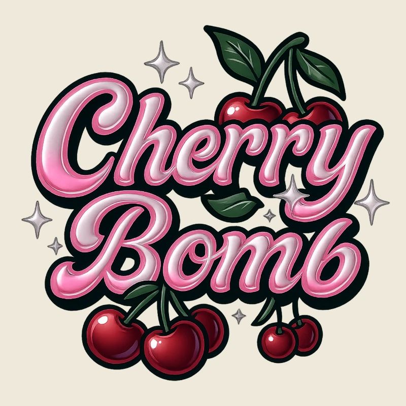 cherry bomb / y2k statement design