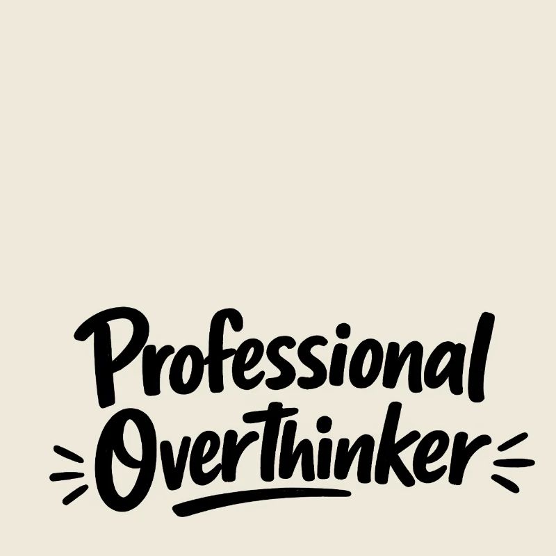 Minimaliste professionnel OVERTHINKER