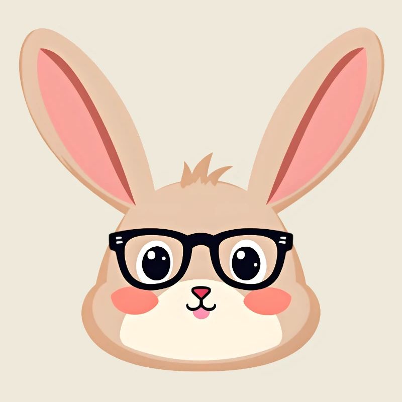 Lapin avec des lunettes