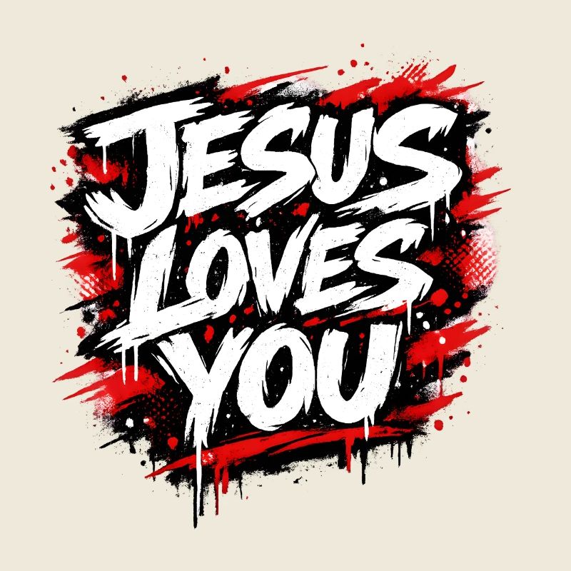 Déclaration de graffiti Jésus t’aime