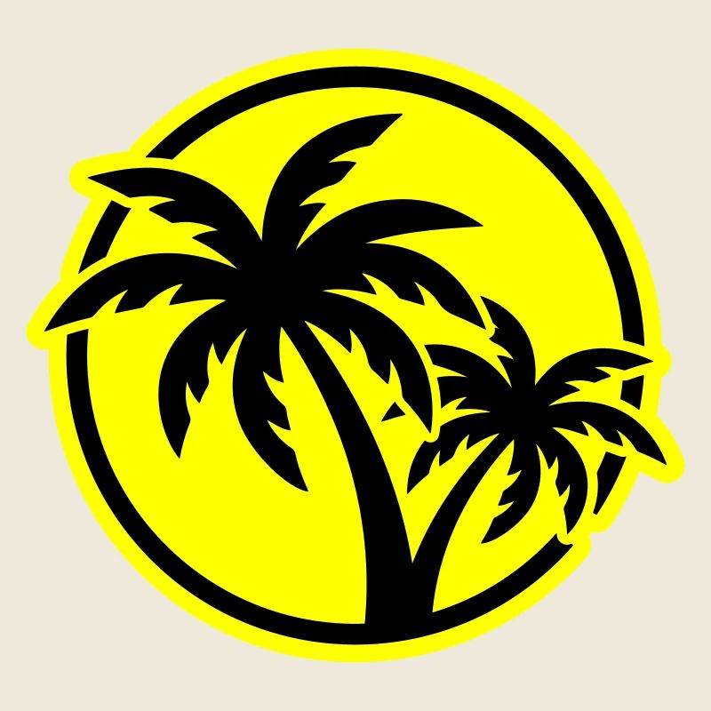 Palm Tree Symbol Beach