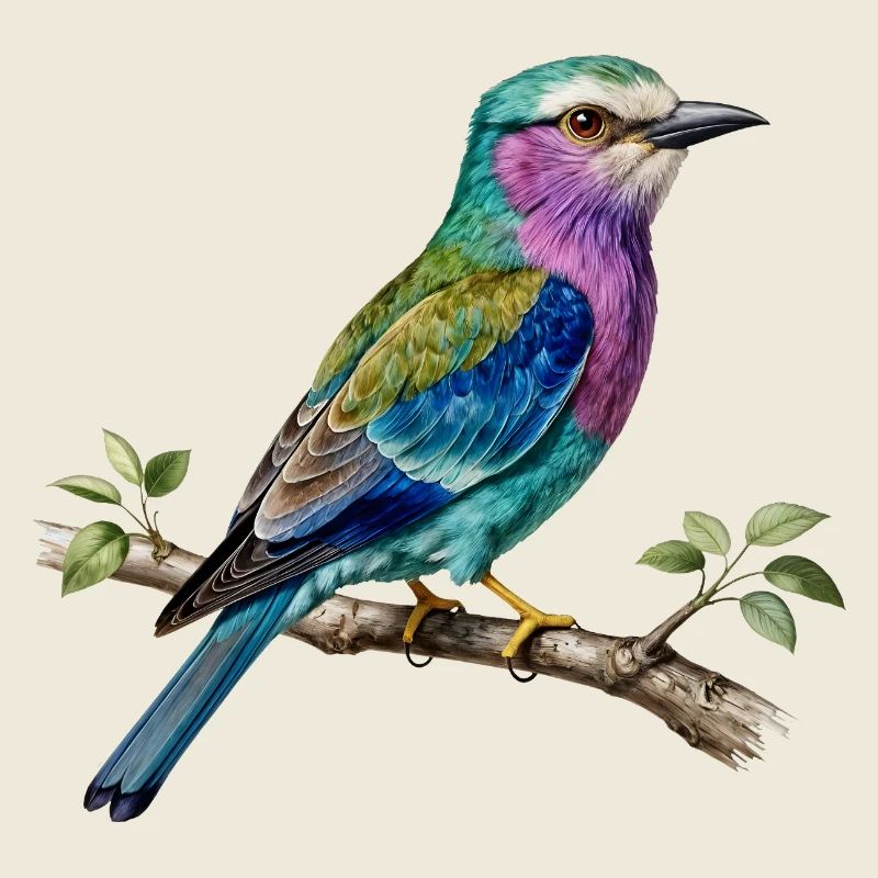 Long-stranded roller – naturalistic engraving