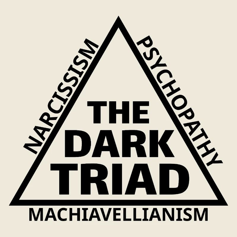 Dark Triad Meme Dreieck Minimal-Design