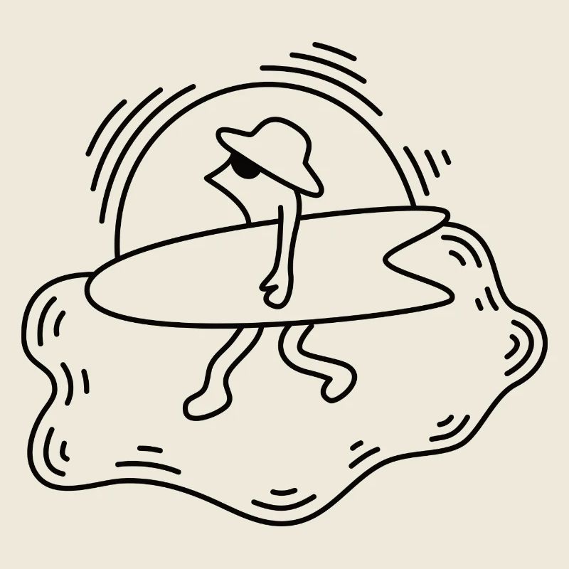 Surfing Illustration
