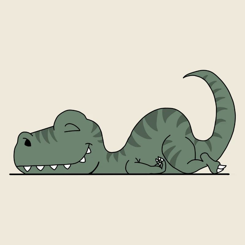 Müder Dinosaurier