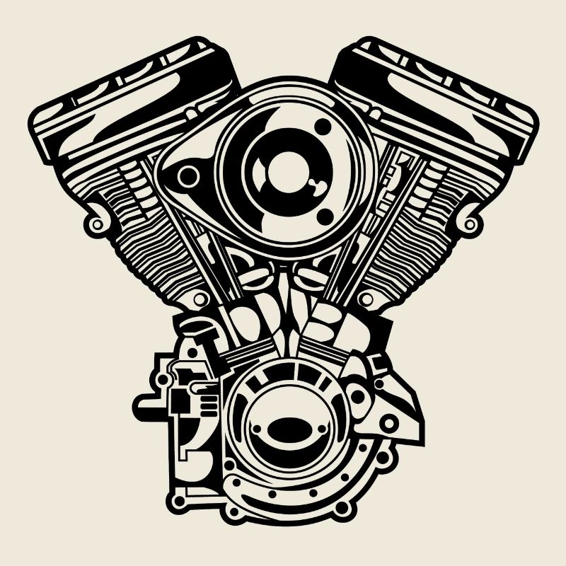 Motorcycle Engine / Engine 01_black