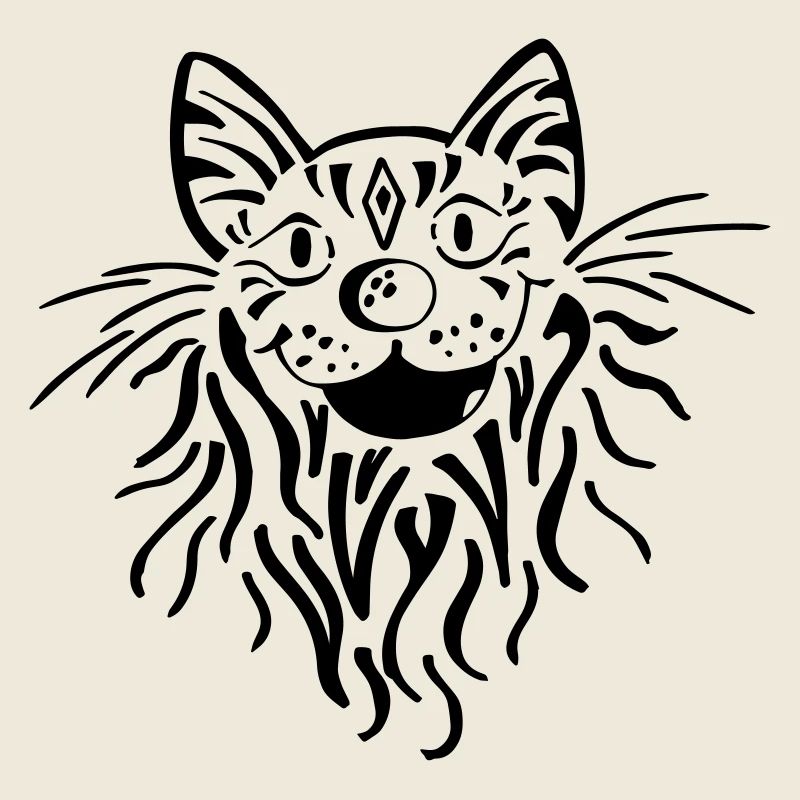 Getigerter Katzenkopf - Katze - Tiger - Kater