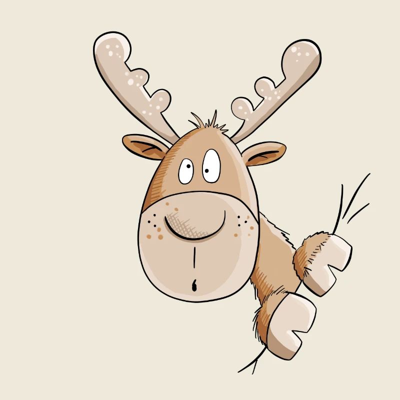 Witziger Elch I Elche I Hirsch