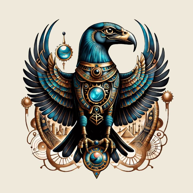Horus, the falcon god.