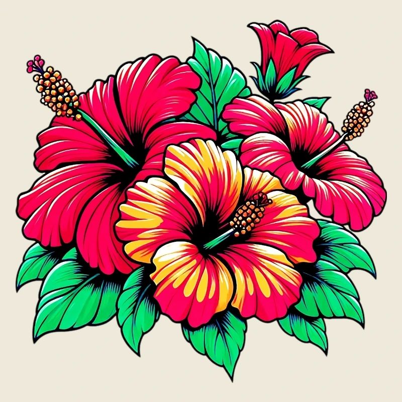 Fleurs d’hibiscus