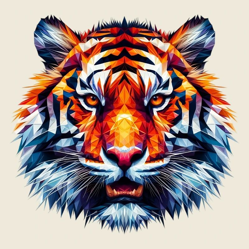 Polygonaler Tiger