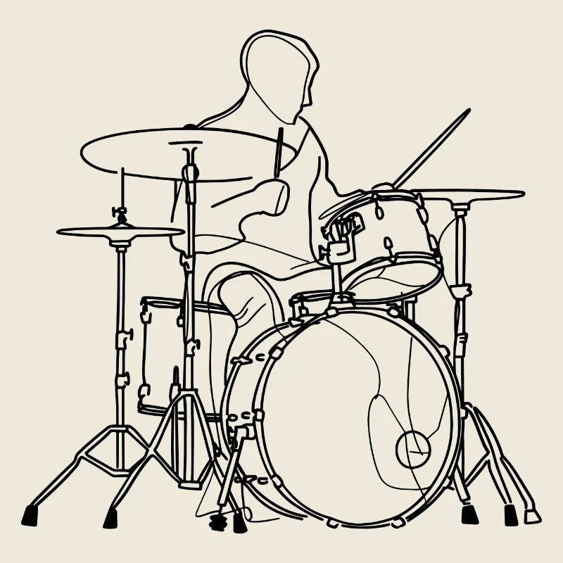 Dessin du batteur