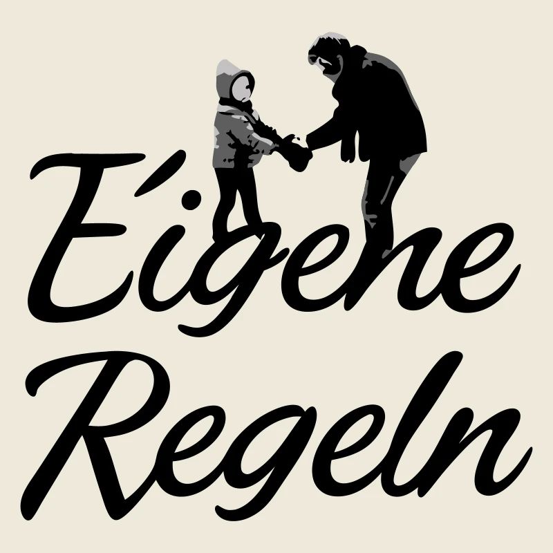 Vater und Kind Silhouette
