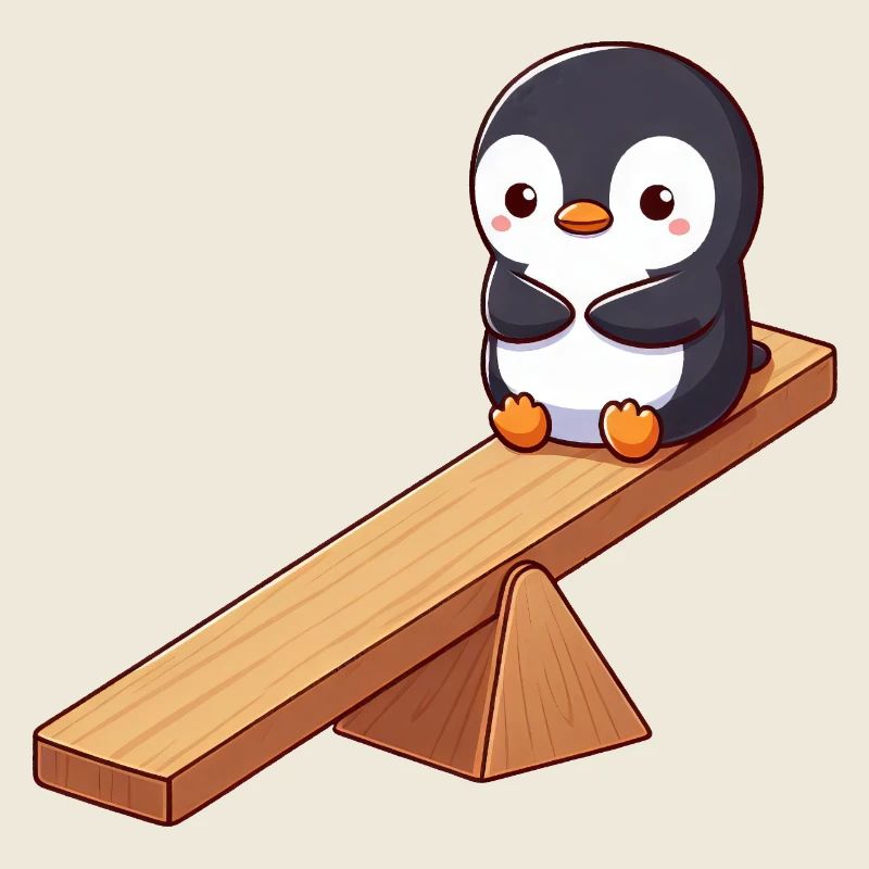 Mignon pingouin dessin animé amis amitié
