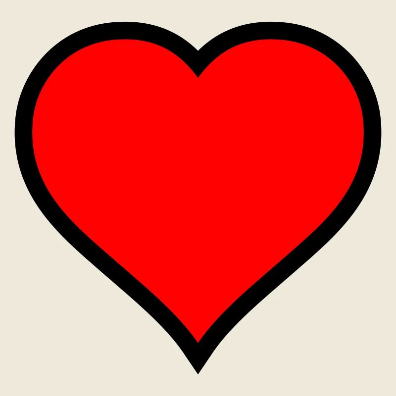 Rotes Herz Symbol Druck
