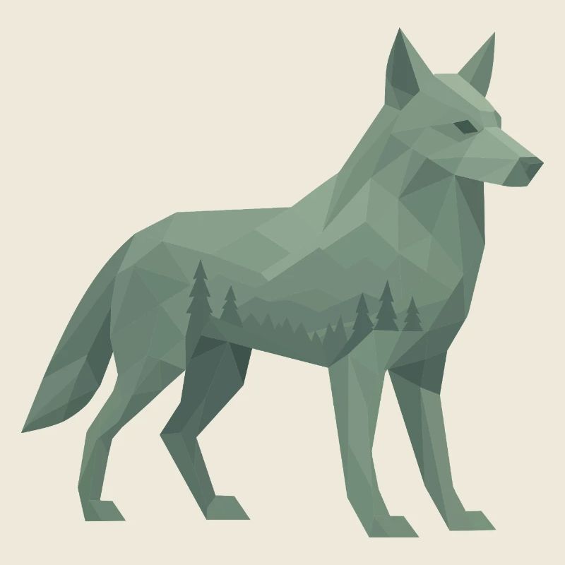Geometrischer Wolf