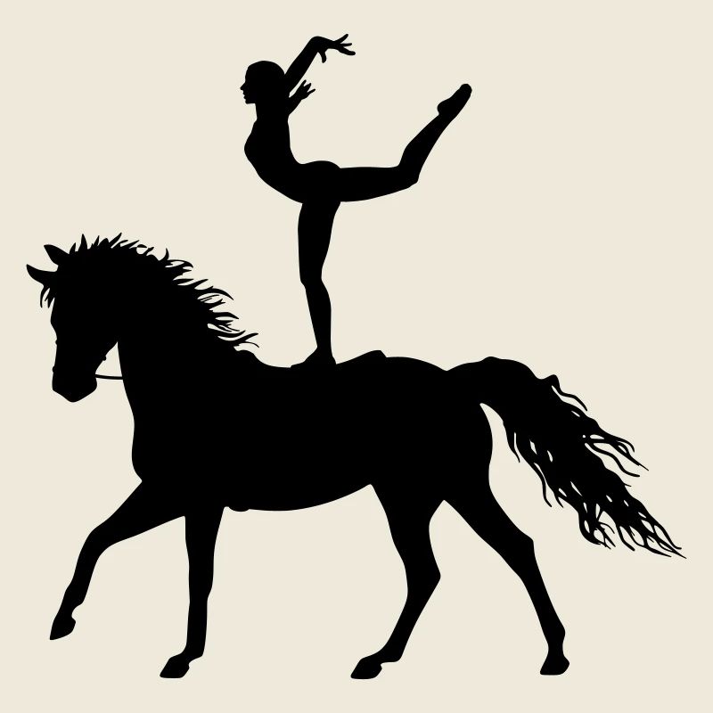 Acrobaties de saut Cheval d’équitation coloré