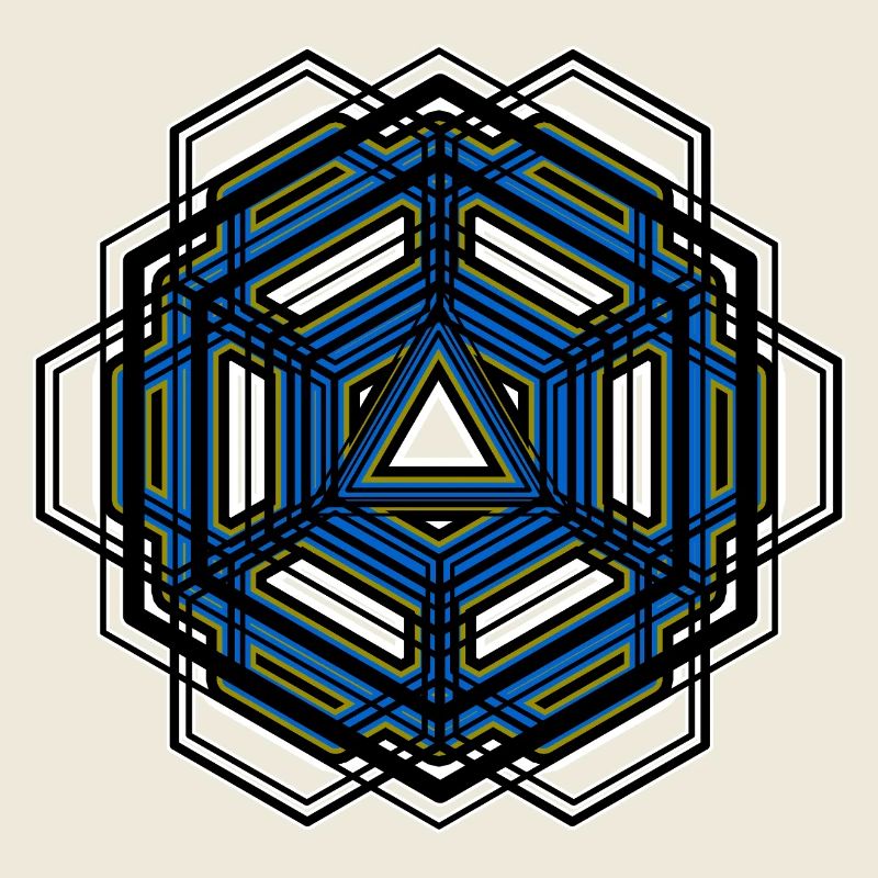 Geometry Hexagon Mandala Trance Yoga Meditation