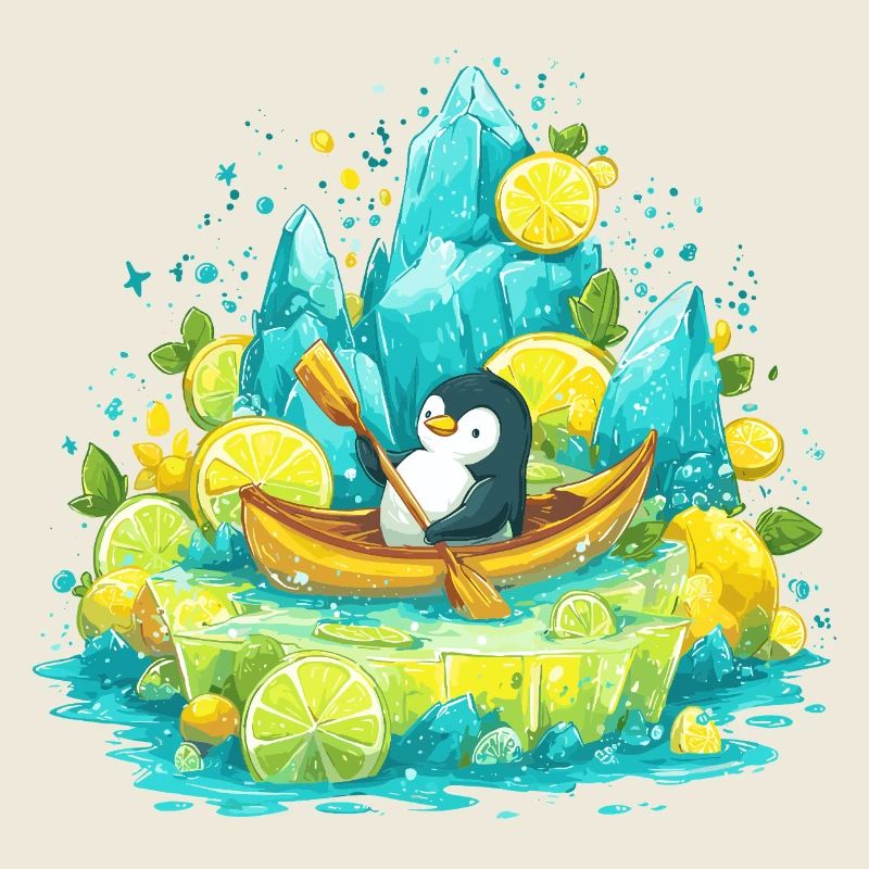 Pingouin dans le bateau de l’île Lemon